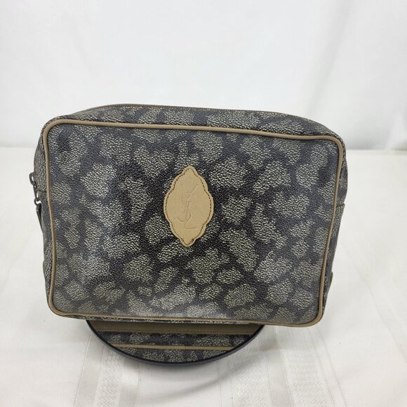 YSL Yves Saint Laurent Giraffe Print Pouch Vintage - Picture 1 of 14